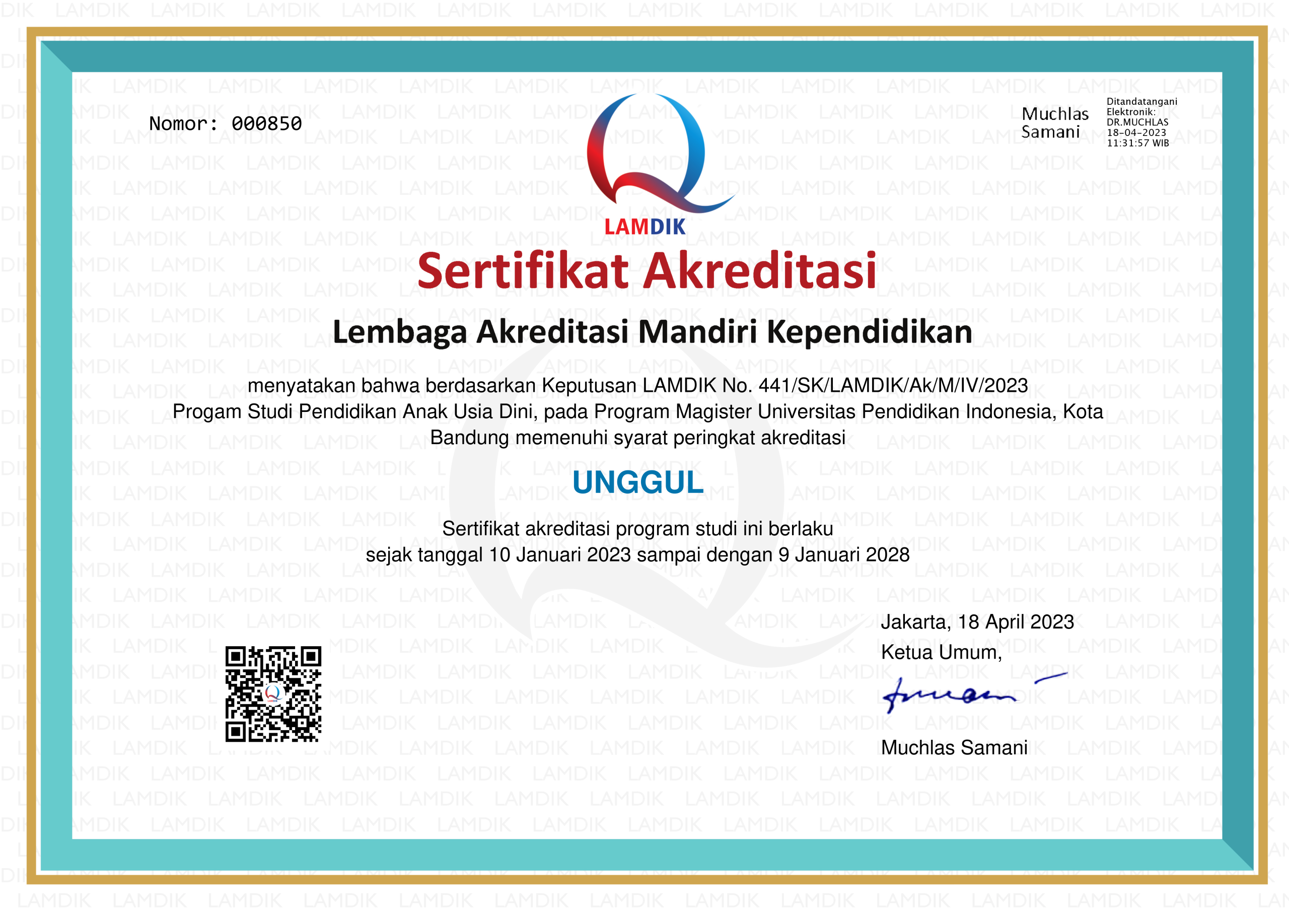 Pratinjau Sertifikat