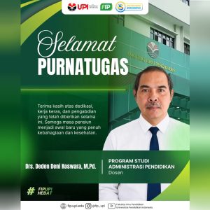 Selamat Purnatugas, Drs. Deden Deni Koswara, M.Pd.